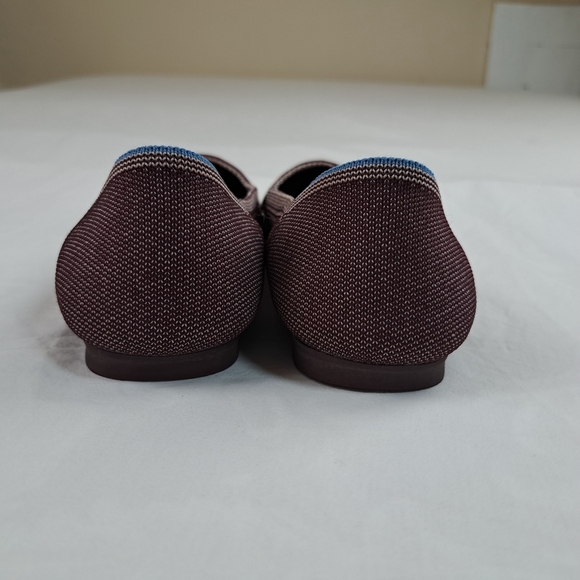 Rothy's Birdseye Plum Round Toe Flats Size 8.5W - Picture 4 of 10